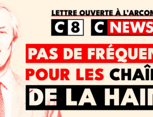 Pas de fréquence pour les chaînes de la haine, C8 et CNews