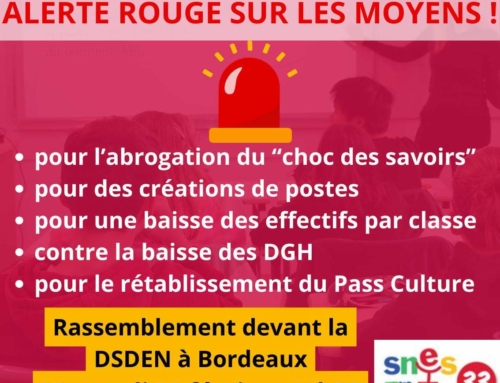 Mercredi 12 février dans l’éducation : l’alerte rouge sur les moyens pour  la rentrée 2025