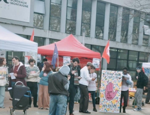 mercredi 12 février la FSU 33 a participé au village antifa à la Faculté Bordeaux III Montaigne