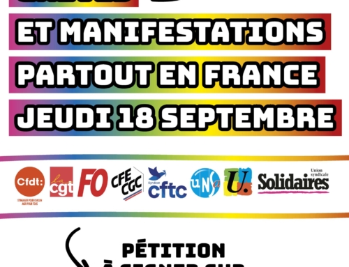 Grèves et manifestataion partout en France Jeudi 18 septembre