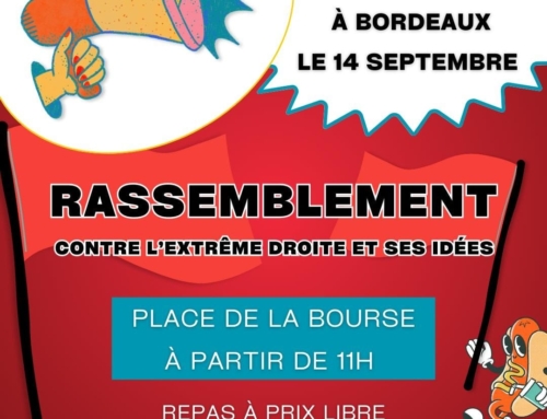 Interorga 33 contre la venue du RN à Bordeaux dimanche 14 septembre