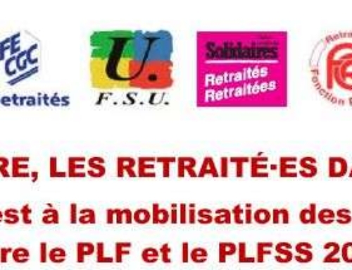 Le 6 novembre, les retraité.es dans l’action ! L’urgence est à la mobilisation des retraité·es