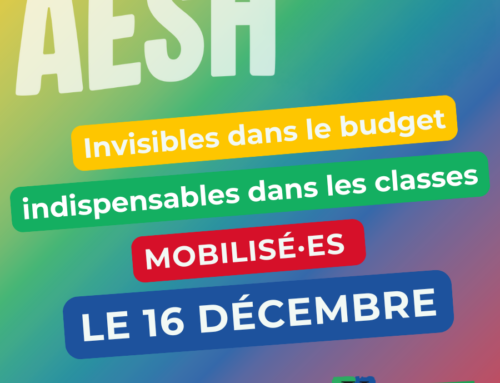 Mardi 16 décembre, mobilis.es pour les droits des AESH